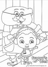 Feet Frannys Franny Coloring Pages Kids Print Book Handcraftguide Zip sketch template