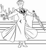 Poppins Mary Coloring Pages Getcolorings Color Sheets Printable Print Fun Kids Books Comments sketch template