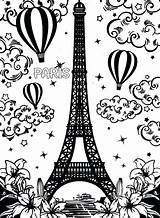 Eiffel Tower Paris Coloring Pages Printable Kids Drawing Easy Print Color Outline Getdrawings Getcolorings France Drawings Incredible Colorings Pencil sketch template