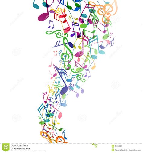 Colorful Musicnotes Stock Image Image 29931681