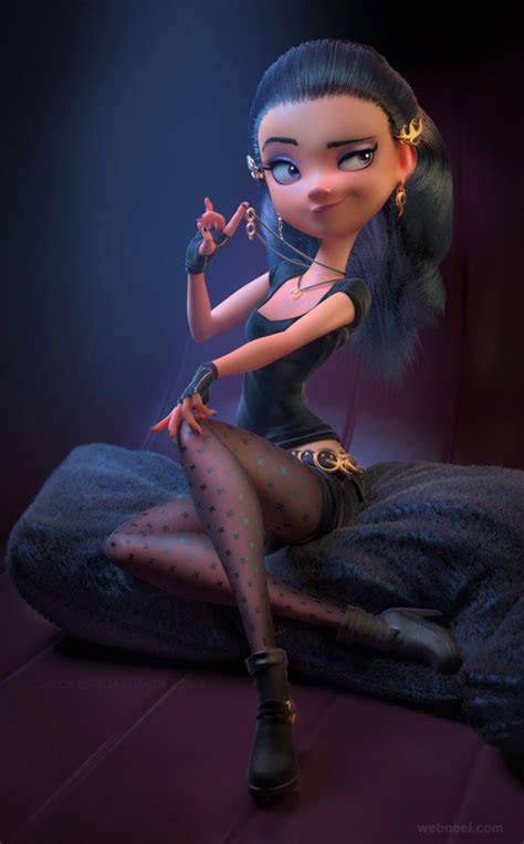 25 Beautiful Fantasy 3d Models And Character Designs By
