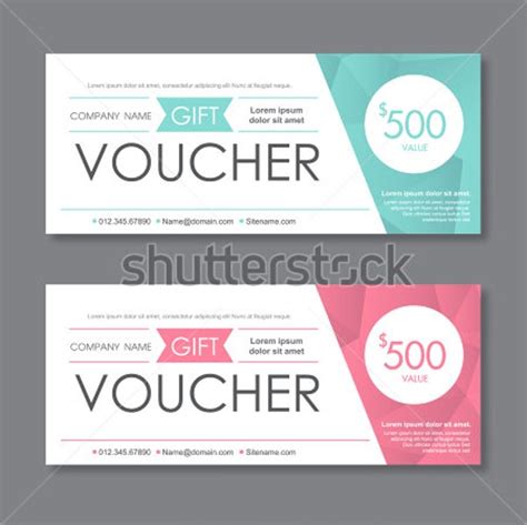 voucher templates psd ai word