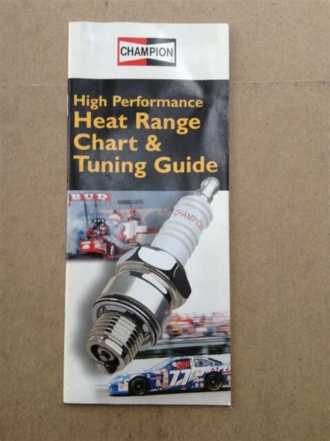 champion  performance heat range chart tuning guide spark plugs ebay