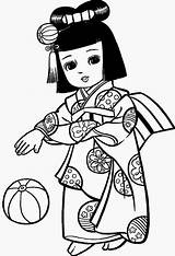 Japonesas Pintar Meninas Japonesa Japoneses Kimono Bonecas Adult Nacionalidades Japonês Menininhas Geisha Asiatique sketch template