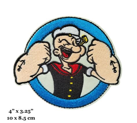 popeye the sailor man cartoon series character logo embroidered iron on