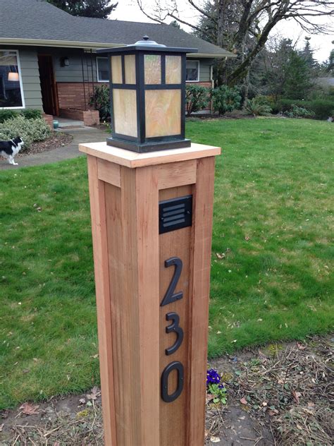 house number post ideas