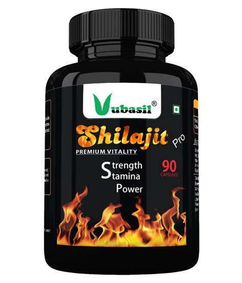 Vubasil Shilajit Pro Organic Herbal And Veg 90 Capsules