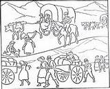 Coloring Pioneer Pages History Lds Kids Wagon Transportation Book Mormon American Pioneers Clipart Printable Color Oregon Drawing Life Trail Sheets sketch template