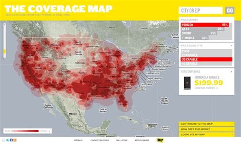 verizon  buy coverage map microsite  behance city maps tye cool   buy