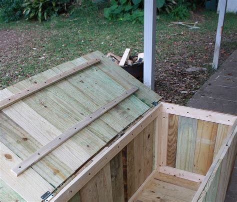 wood deck storage box plans  portable workbench