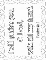 Psalm Bible Verse Coloring Colouring Memory Pages Verses Psalms Adult School Kids Sunday Books Book Sheets Msss Search Crafts sketch template