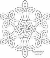 Intarsien Snowflakes Roomblet sketch template