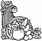 Cornucopia Coloring Pages Getcolorings sketch template