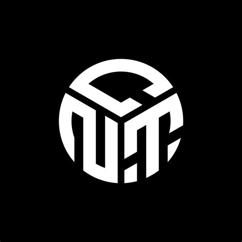 cnt letter logo design  black background cnt creative initials