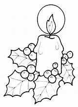 Christmas Candle Mistletoe Over Pages2color Cookie Copyright sketch template