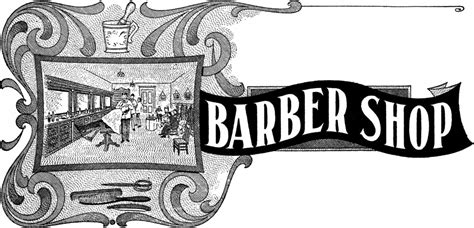 Vintage Barber Shop Sign Image The Graphics Fairy