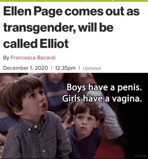 Ellen Page Comes Out As Transgender Will Be Called Elliot By Francesca