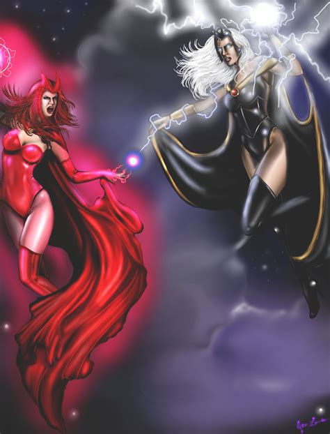 Scarlet Witch Vs Storm X Men Fan Art 31073090 Fanpop