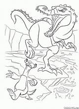 Rudy Sid Glace Colorear Gelo Glaciale Dawn Dinosauri Dinosaurs Idade Kolorowanki Colorkid Dinossauros Dinosaurios Kolorowanka Dinosaures Despertar Dinosaurier Lodowcowa Epoka sketch template