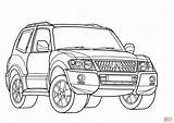Mitsubishi Montero Coloring Pages Drawing Car Sketch Cars Galant Color Supercoloring Template Categories sketch template