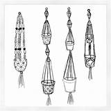 Macrame Plant Hanger Sketch Simple Hanging Clipart Hangers Choose Board Plants Uploaded User sketch template