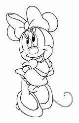 Minnie Coloring Pages Kids Print Color Disney Mickey Printable sketch template