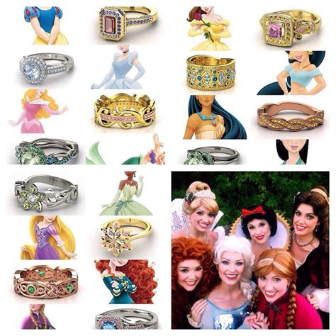 disney princess inspired rings disney jewelry disney princess rings disney princess