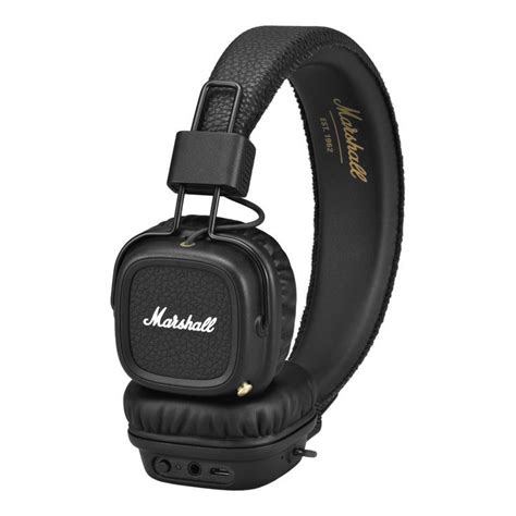 marshall major ii bluetoothauscultadores preto na gearmusiccom