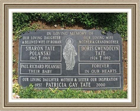 Sharon Tate Tomb Stones Continental Funeral Home