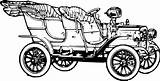Roaring 1906 Twenties Fahrdienst سياره قديمه Oldtimer sketch template