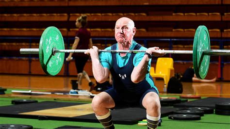 chris holt 83 at the australian masters weightlifting