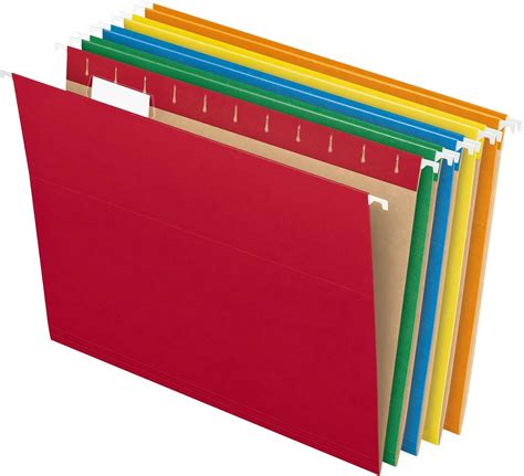 pendaflex hanging file folders letter size assorted colors  cut