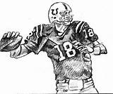 Football Drawing Player Players Coloring Pages Mariota Marcus Cliparts Drawings Library Clipart Template sketch template