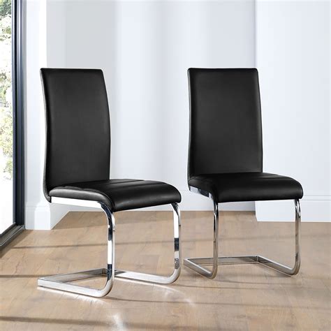 perth leather dining chair black   furniture choice