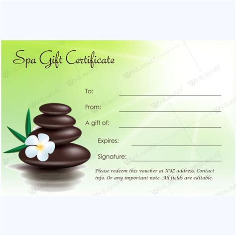 image result   spa gift certificate template printable gift