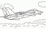 Chasse Tomcat Airplanes Colorier Letscoloringpages Ecoloringpage 2e Imprimé sketch template