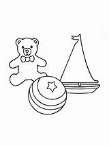 Toys Coloring Pages Toy Lds Nursery Inclined Primarily Child Ball sketch template