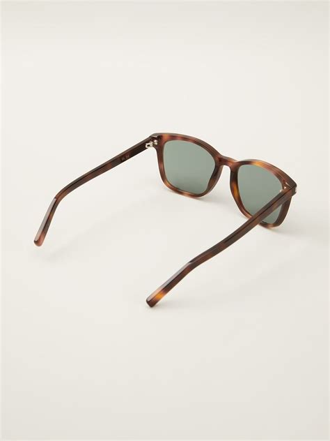 saint laurent tortoise shell sunglasses in brown for men lyst