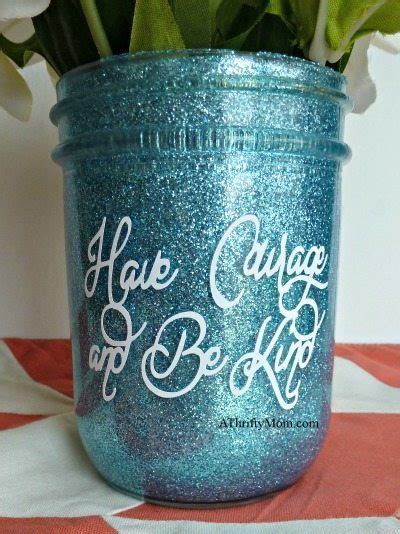 have courage and be kind diy glitter jar ~ cinderella