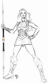 Sif Marvelous Maiden Might Lady Hollingsworth Bryan sketch template