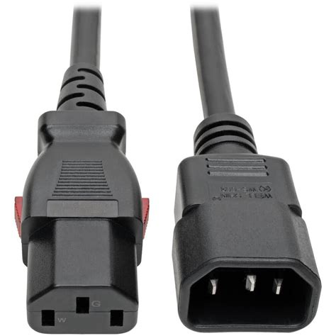 tripp lite  male   female power cable    pdu style locking  connector
