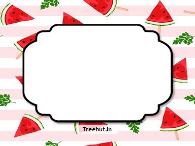 watermelon  printable labels    tag