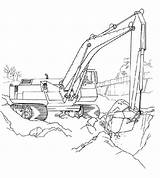 Coloring Pages Excavator Crane Dozer Printable Construction Color Getcolorings Bulldozer Getdrawings Colouring sketch template