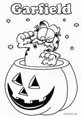 Garfield Coloring Pages Halloween Printable Cool2bkids Para Dibujos Colorear Kids Artículo sketch template