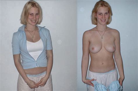 shy women clothed then naked