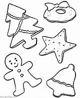 Coloring Christmas Cookies Cookie Pages Printable Kids Jar Print Color Sheets Santa Holiday Clipart Treats Para Sheet Colouring Pintar Printables sketch template