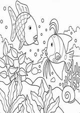 Rainbow Fish Coloring Fun Kids Pages sketch template