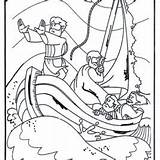 Shipwreck Getcolorings Apostles Journ Barnabas Missionary Damascus sketch template