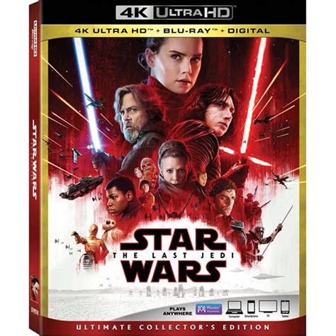 Star Wars The Last Jedi Released On Dvd Blu Ray 4k