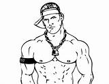 Coloring Cena John Pages Wwe Kids Wrestling Print Adults Popular Coloringhome Library Clipart sketch template